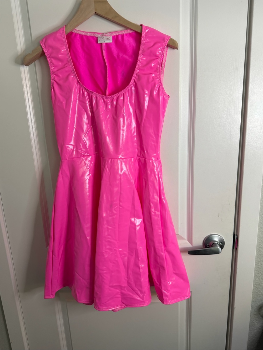 Girls' Bright Pink Sleeveless Fit & Flare Dress
